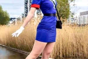 Lie_chee cosplaying as Officer Jenny