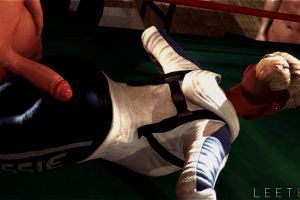 Cassie Cage Doing Some Sort Of Push Up And Ass-Rub Combination