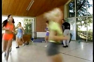 Hot young schoolgirls Laura and Judith fucked by the coach